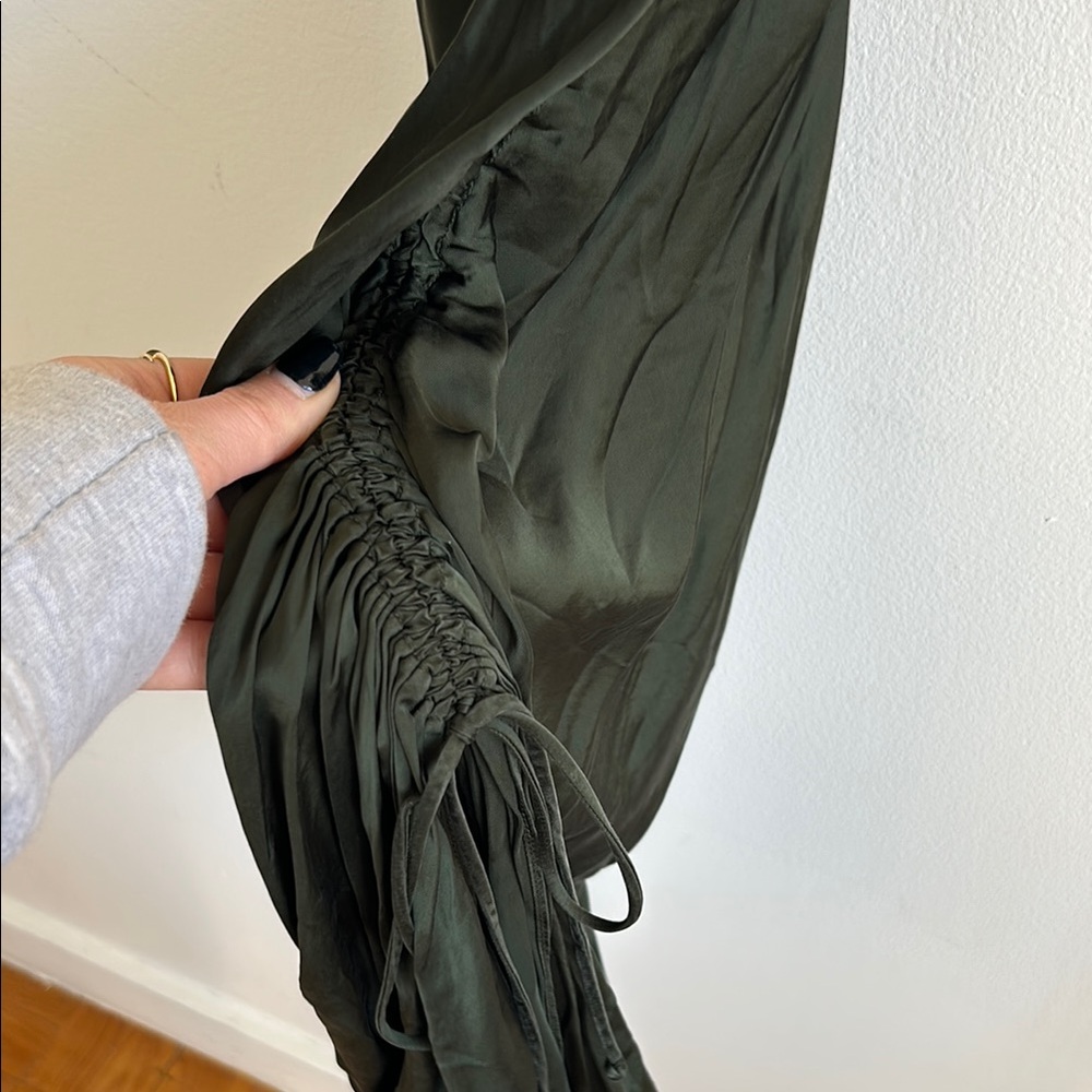 Aritzia Wilfred Only Ruched Slip Dress | Size XXS - Picture 4 of 8